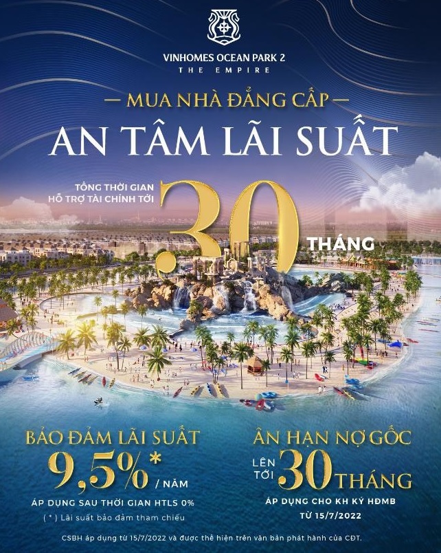 Chính sách bán hàng Vinhomes Ocean Park 2 Văn Giang Hưng Yên